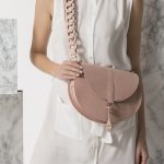 Pink Crossbody Leather Bag