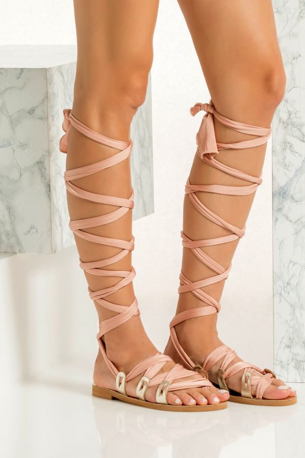 Lace up Bridal Sandals