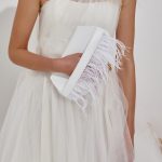 white clutch for bride