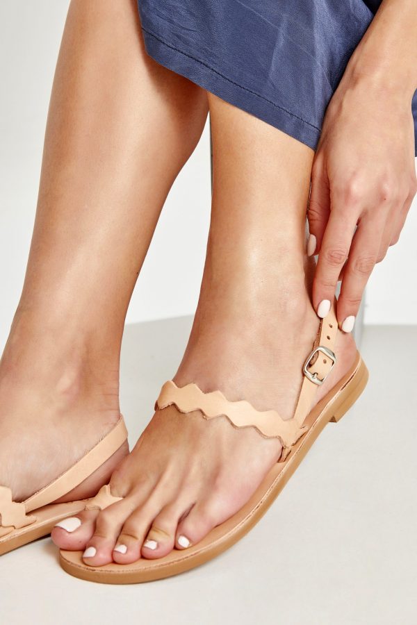 Leather Sandals Nude