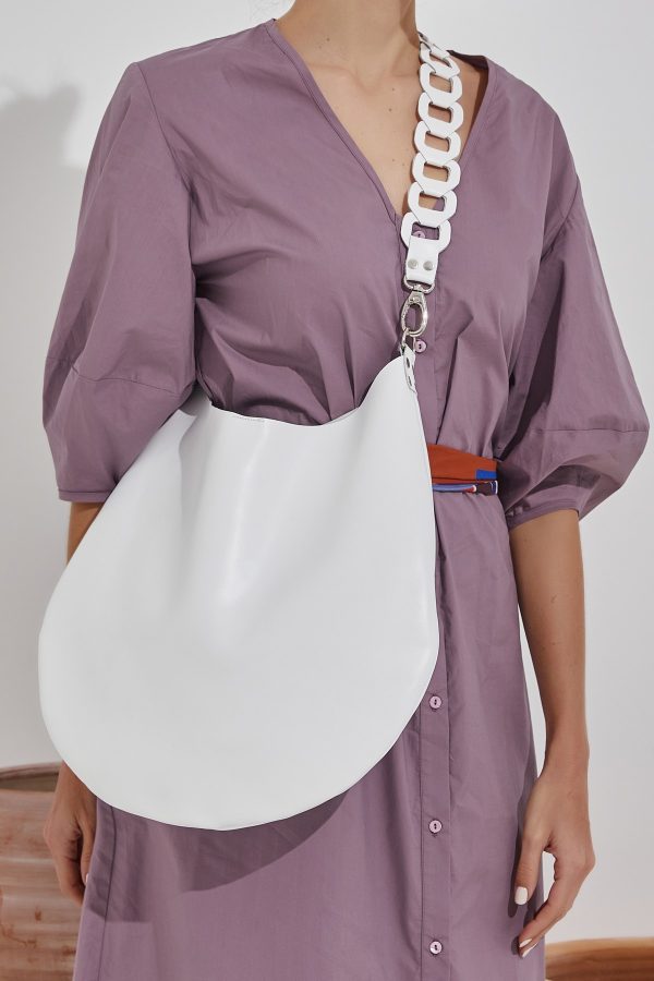 White Leather Women's Bag