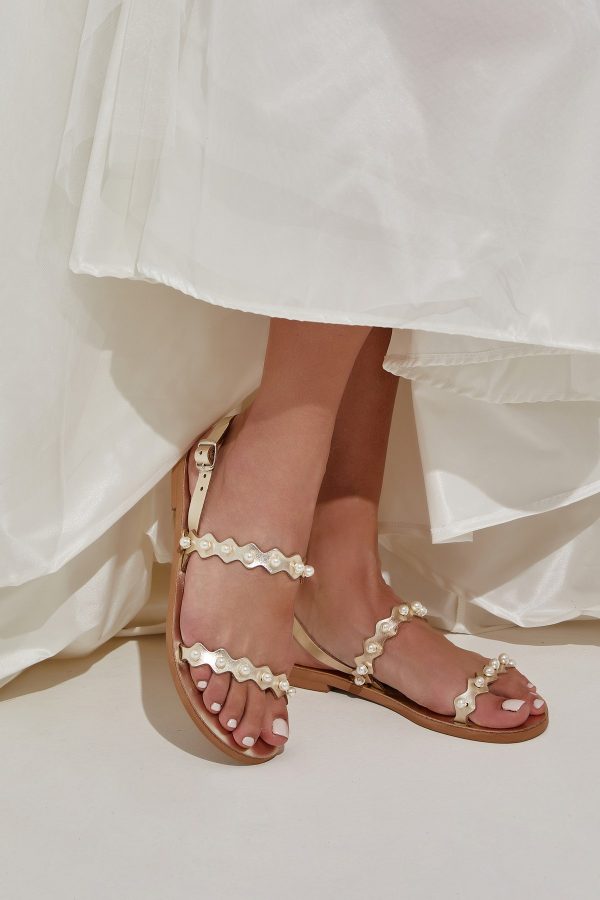 Gold Bridal Sandals