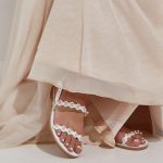 White and Blush Wedding Shoes