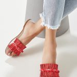 red leather sandals