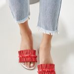 Red Sandals Women Flat