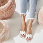 Leather Sandals Woman White