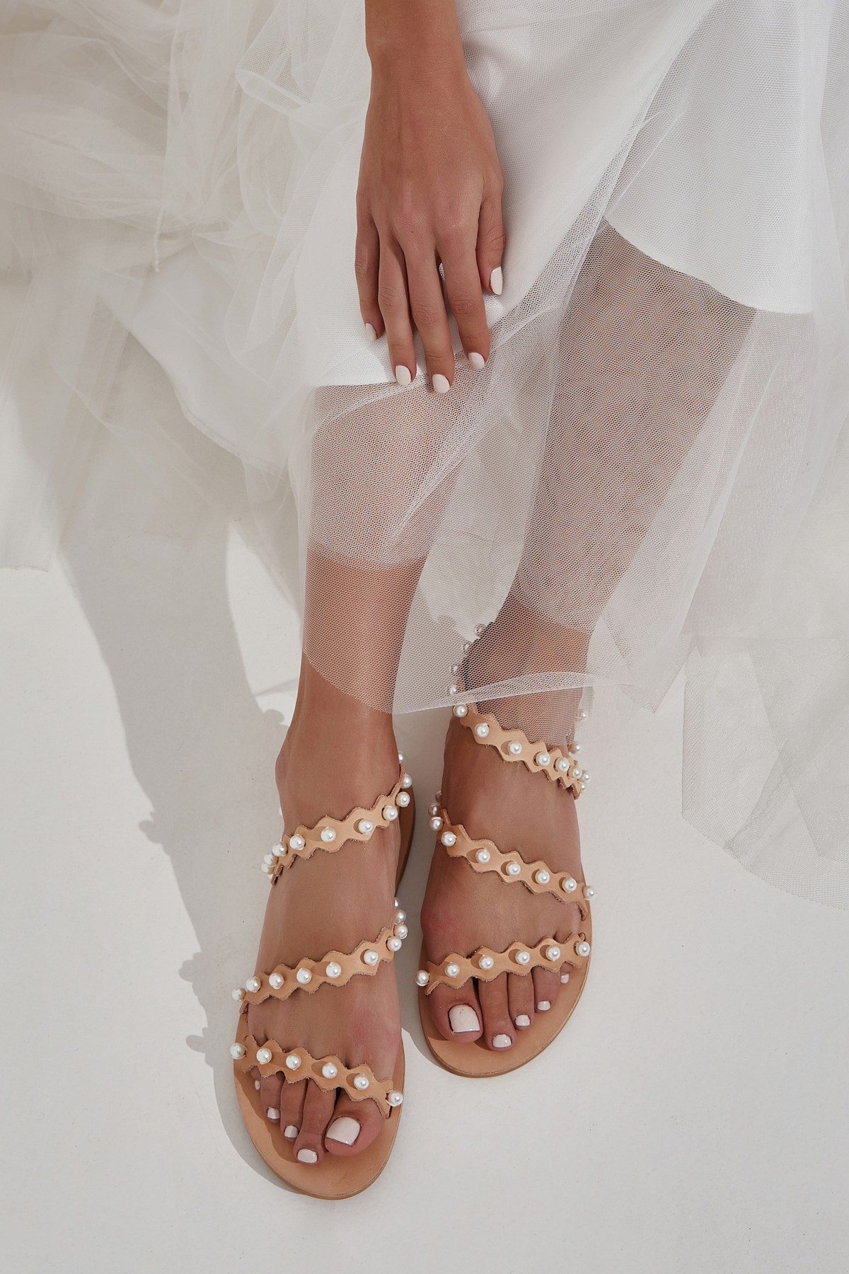 Pearl Sandals for Bride