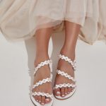 Boho Wedding White Sandals