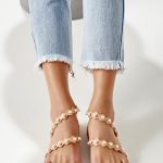pearl flat sandals