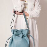 Women’s Blue Leather Bag