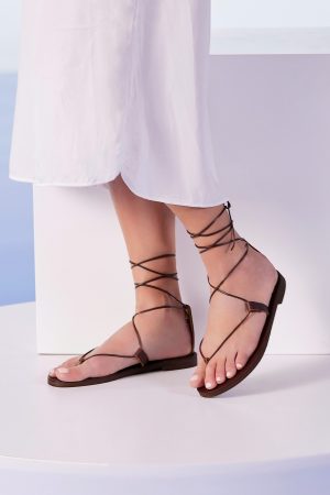 Gladiator sandals brown