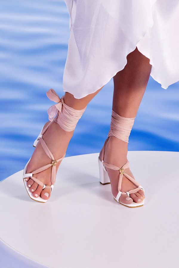 lace up heels for bride