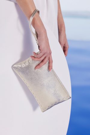 Clutch bag with wristlet
