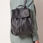 Handmade leather backpack women