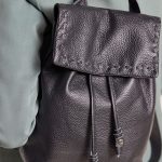 Black backpack purse