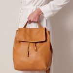Leather backpack purse womens