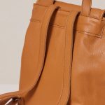 women’s leather backpack brown