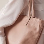 pink shoulder bag leather