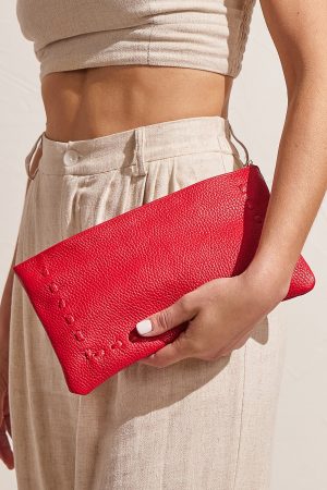 evening clutch bag from soft leather
