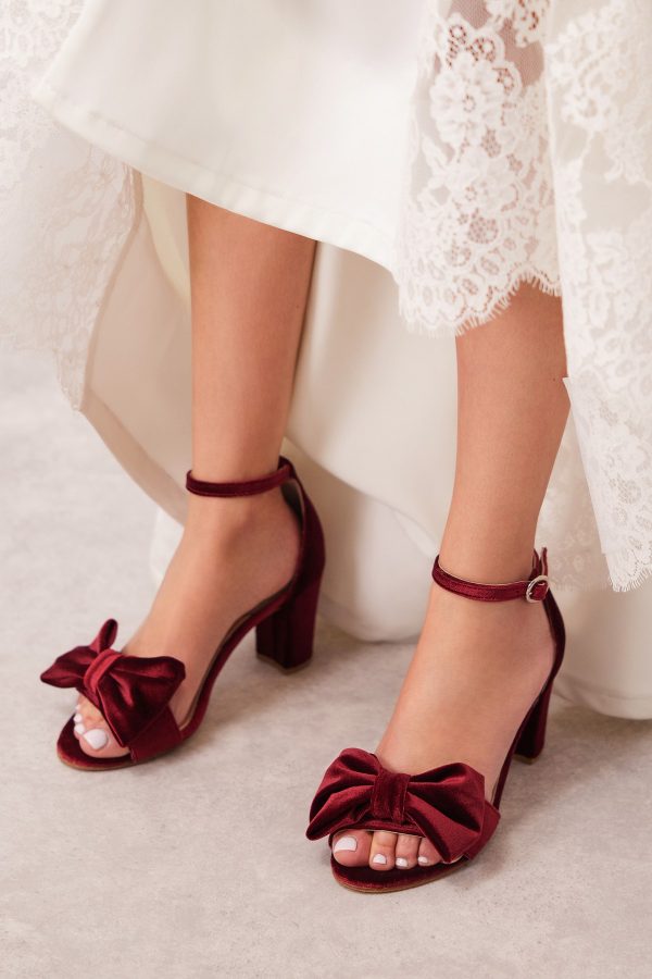 red wedding shoes