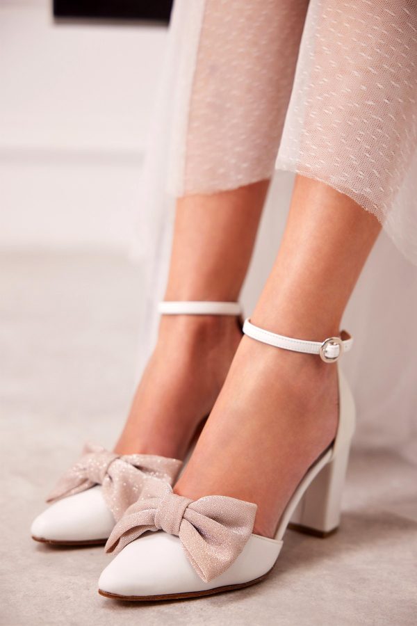 wedding shoes with big bow