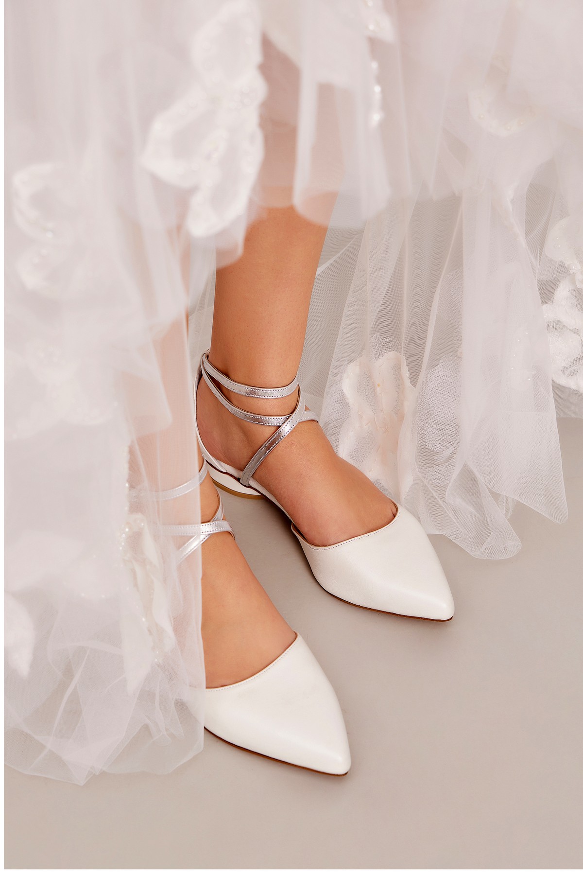 bridal ballet pumps