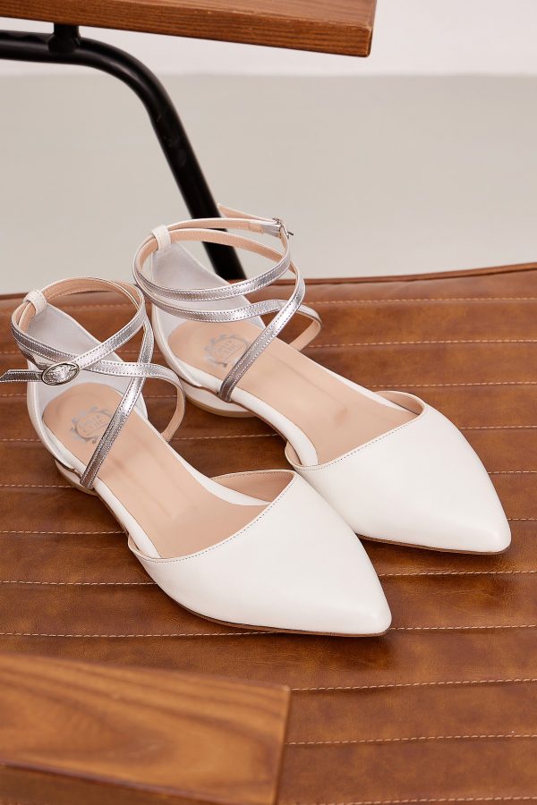 white ballerina shoes